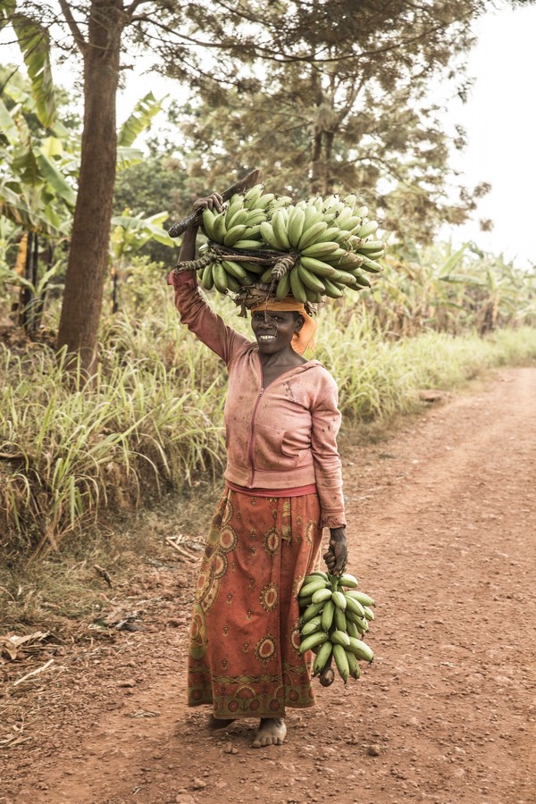 Bananenträgerin     30x43cm  Fotoabzug Hahnemühle Photo RAG im Holzrahmen ( vorrätig ) oder auf Aludibond   Preis auf Anfrage