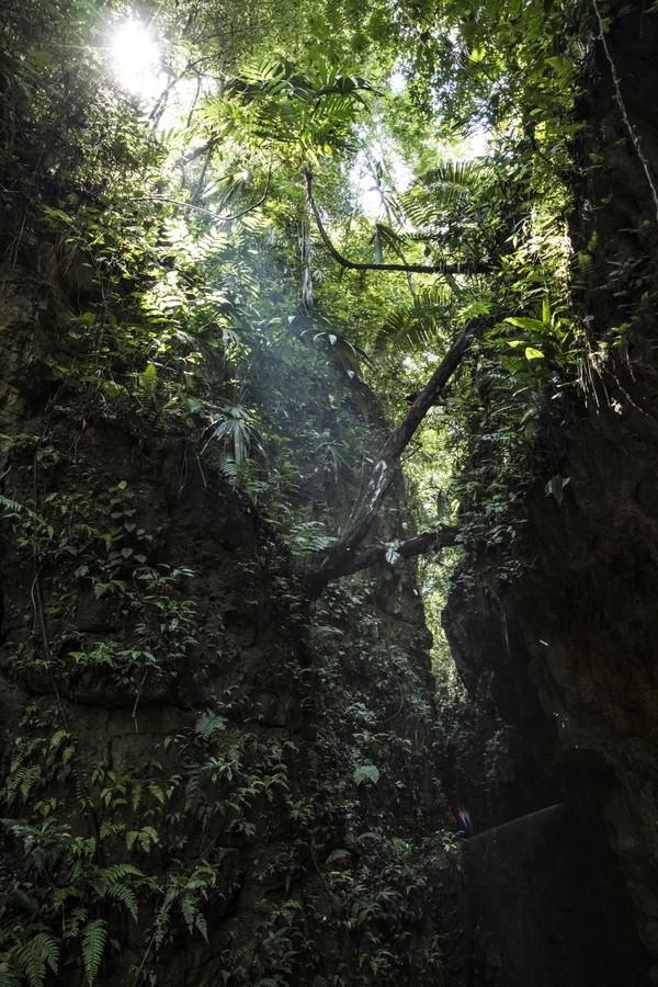 Guatemala, Petén, Lichtstrahl